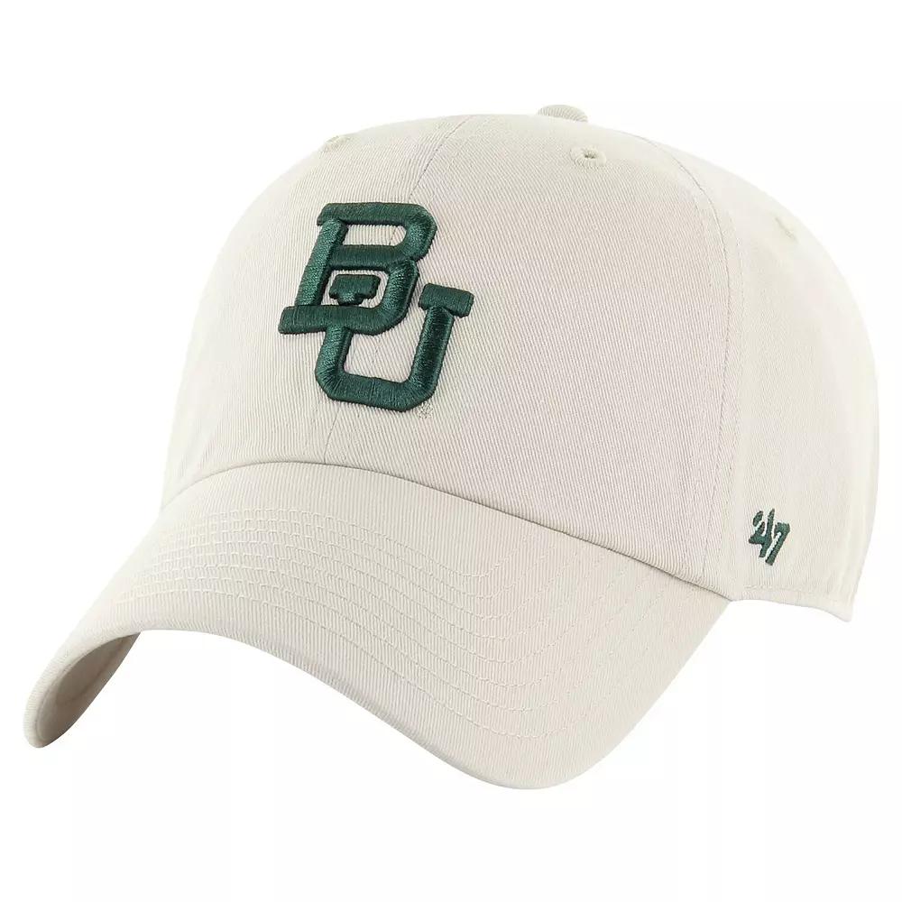 Men's '47 Cream Baylor Bears Vintage Clean Up Adjustable Hat, Bay Beige Product Image