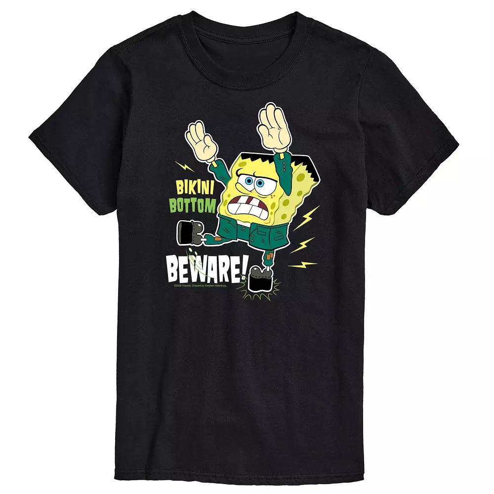 Men's SpongeBob SquarePants Bikini Bottom Beware Tee,  Product Image