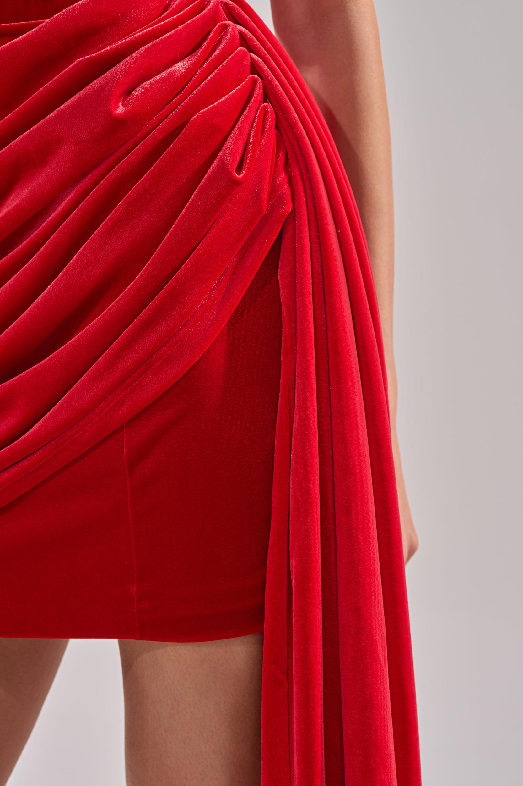 ON FIRE VELVET MINI DRESS Product Image