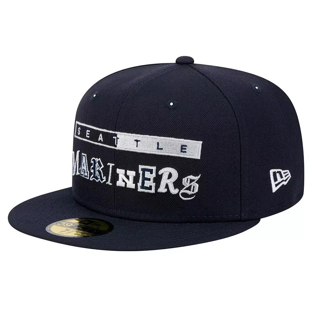 Men's New Era Navy Seattle Mariners Ransom 59FIFTY Fitted Hat,  Product Image