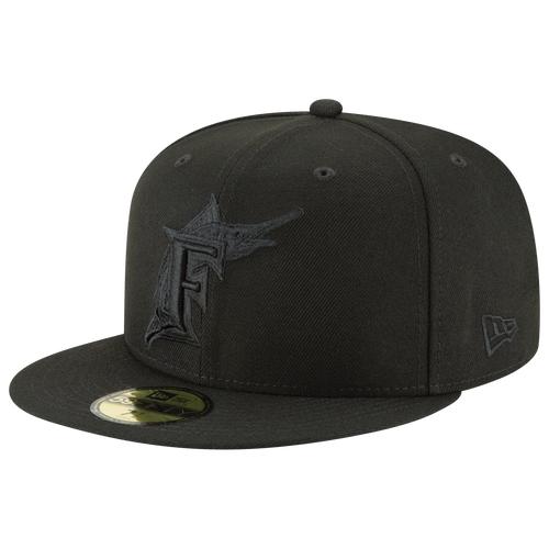 New Era New Era Marlins Marled Bob 5950 Fitted Hat - Adult Product Image