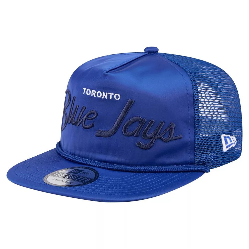 Mens New Era Royal Toronto Blue Jays Retro Satin Script Golfer Adjustable Hat Product Image