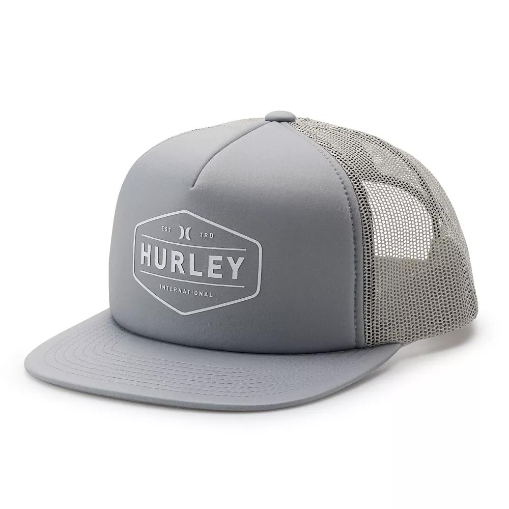 Men's Hurley Drop-In Trucker Hat, Gray Product Image