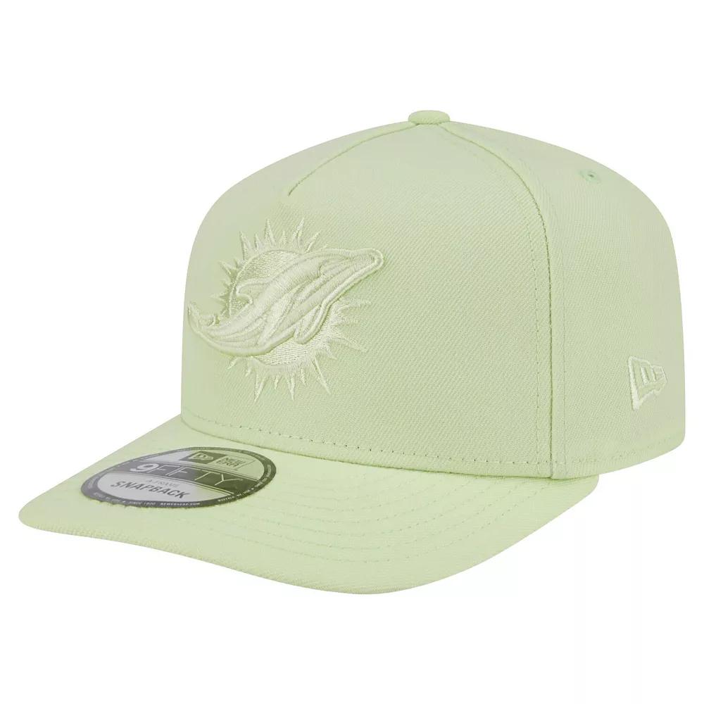 Men's New Era Light Green Miami Dolphins Color Pack 9FIFTY Snapback Hat, Lt Gre Product Image