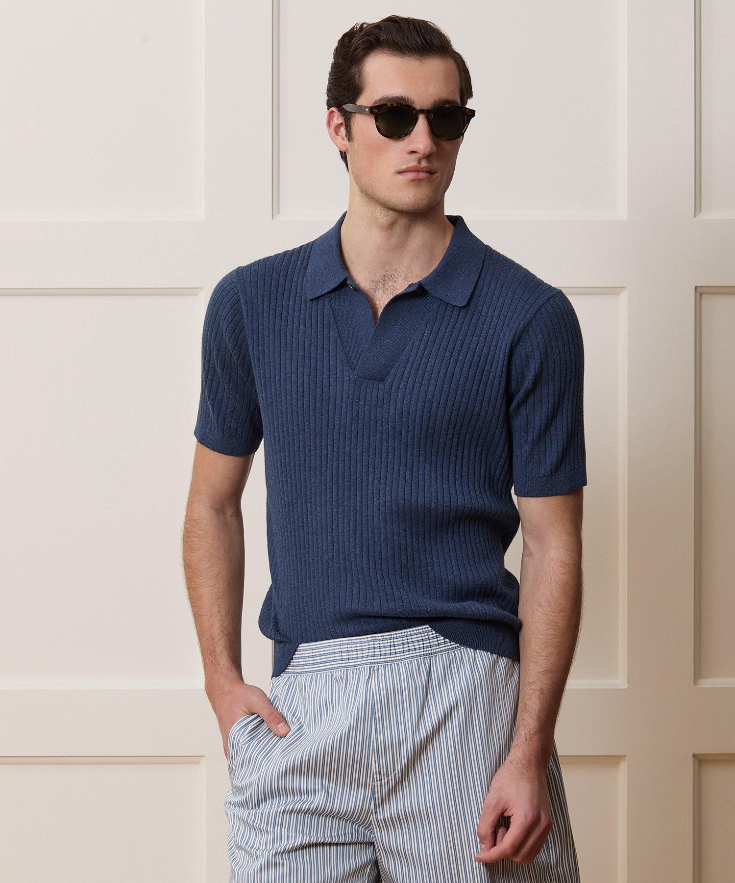 Cotton-Cashmere Sweater Polo Product Image