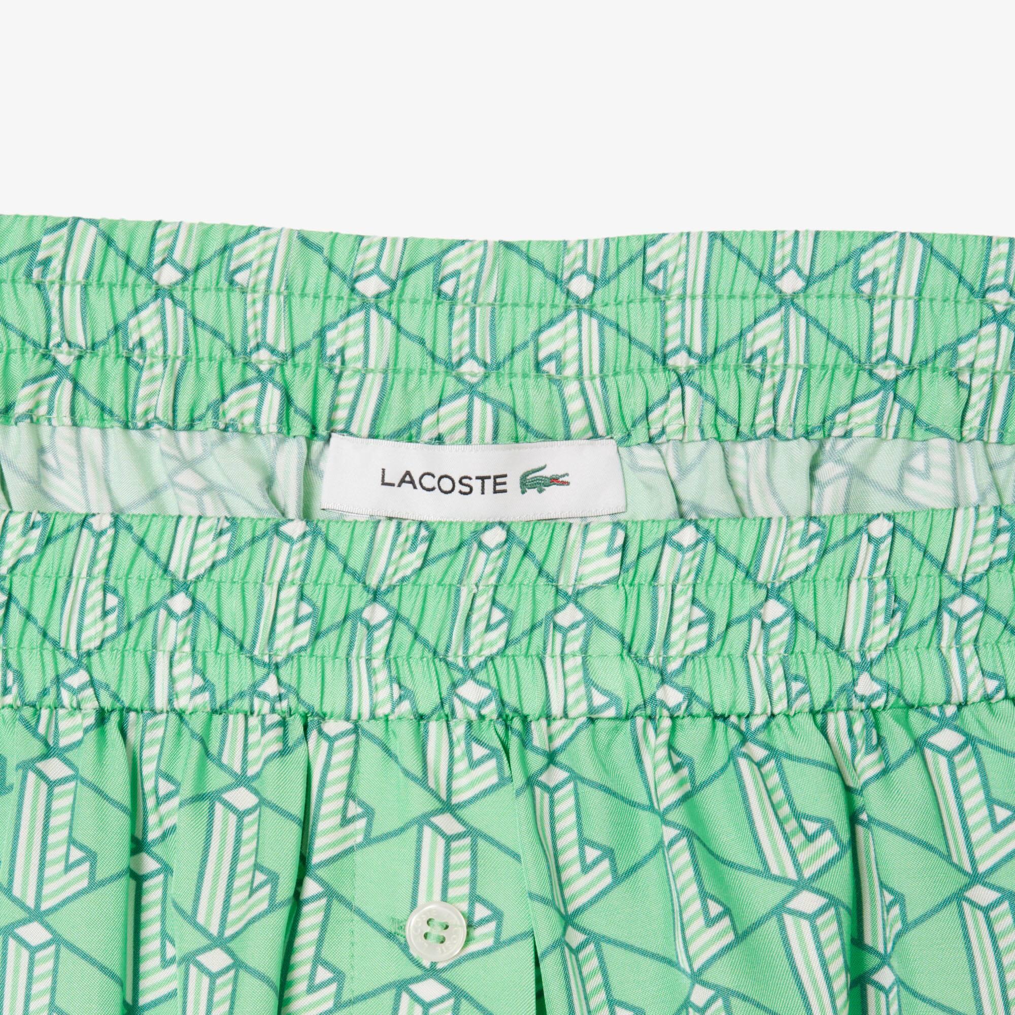 Fluid Monogram Print Shorts Product Image