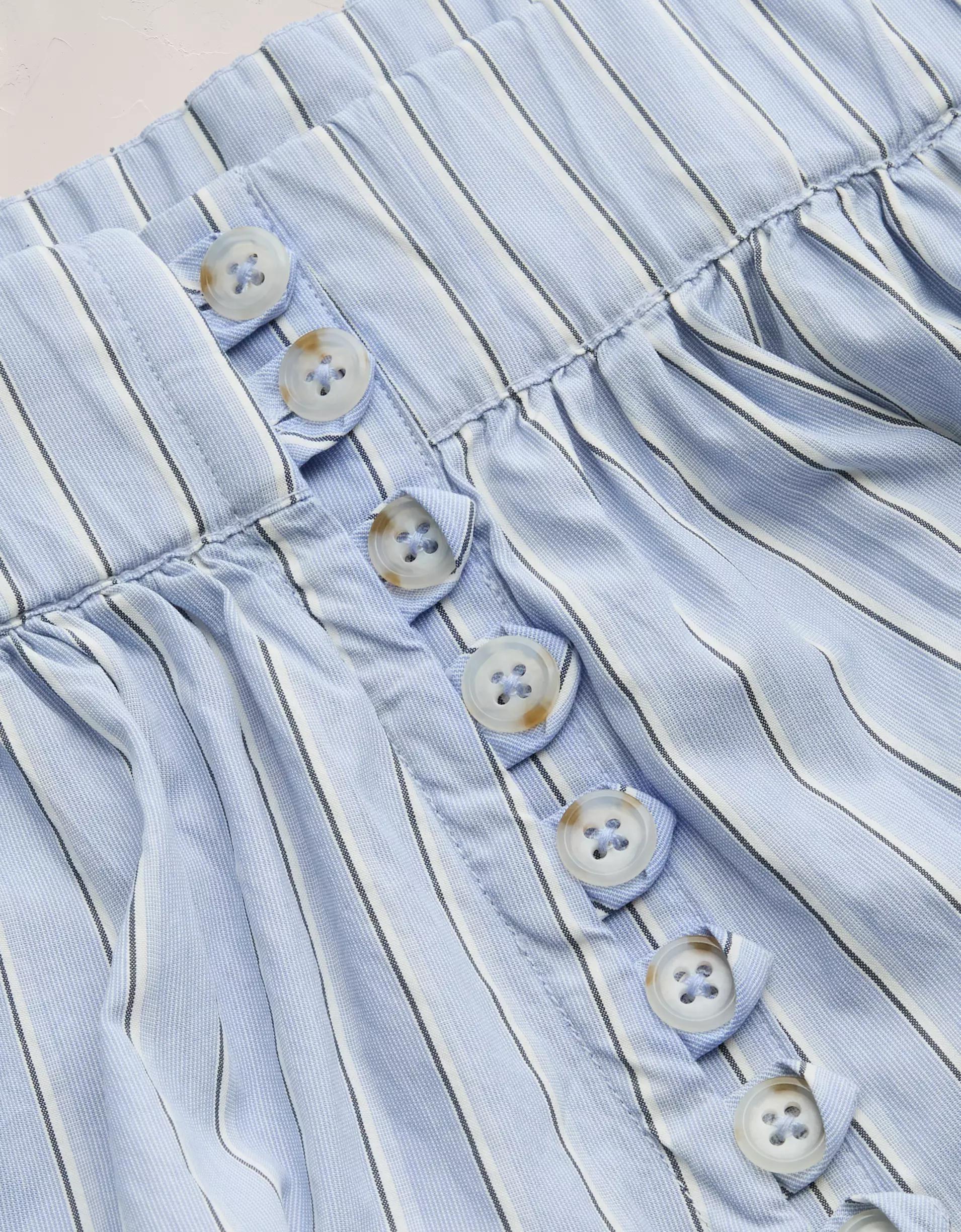 AE77 Premium Wide-Leg Cropped Poplin Jumpsuit Product Image