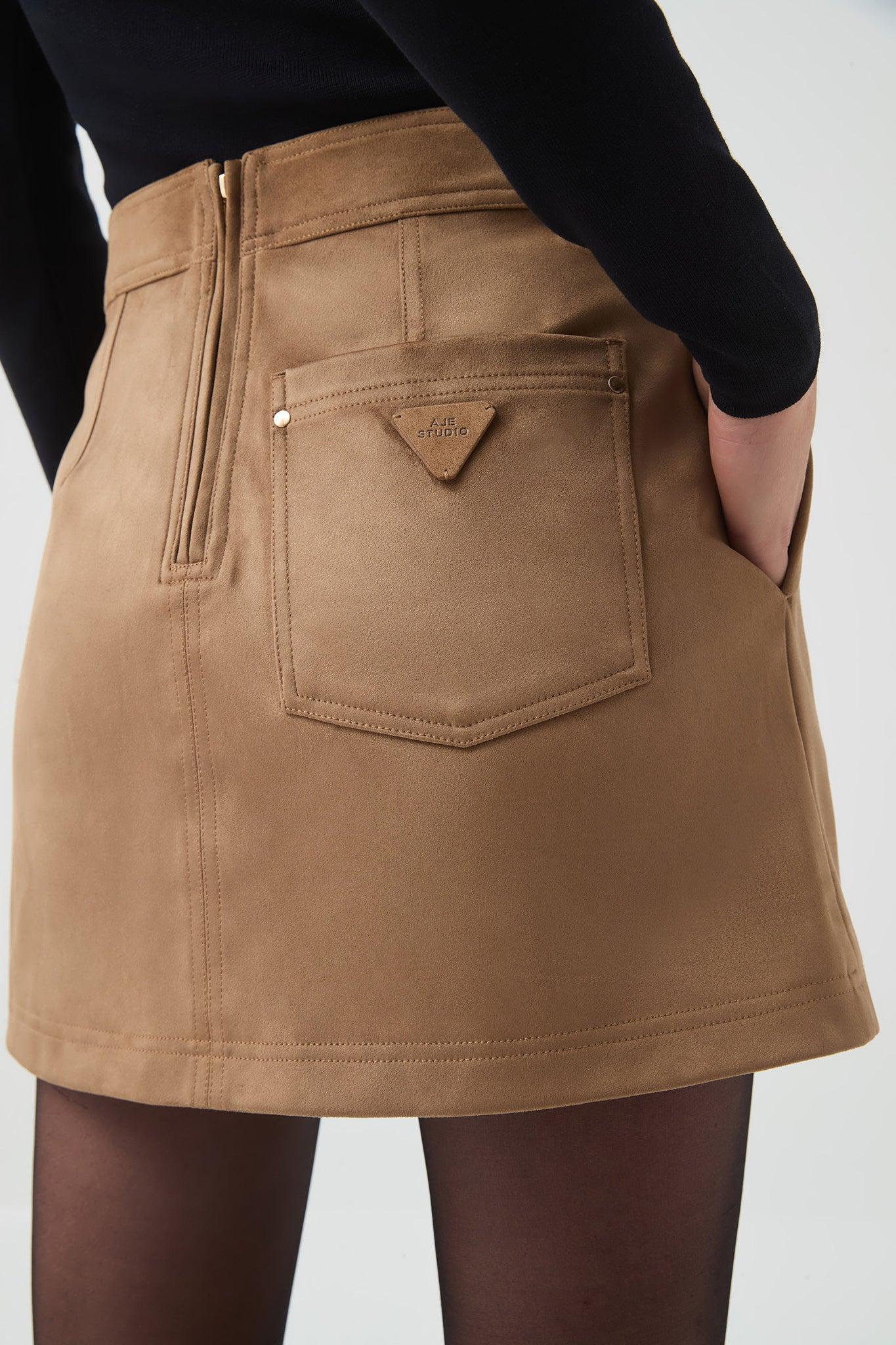 Calyx Vegan Suede Skirt Product Image