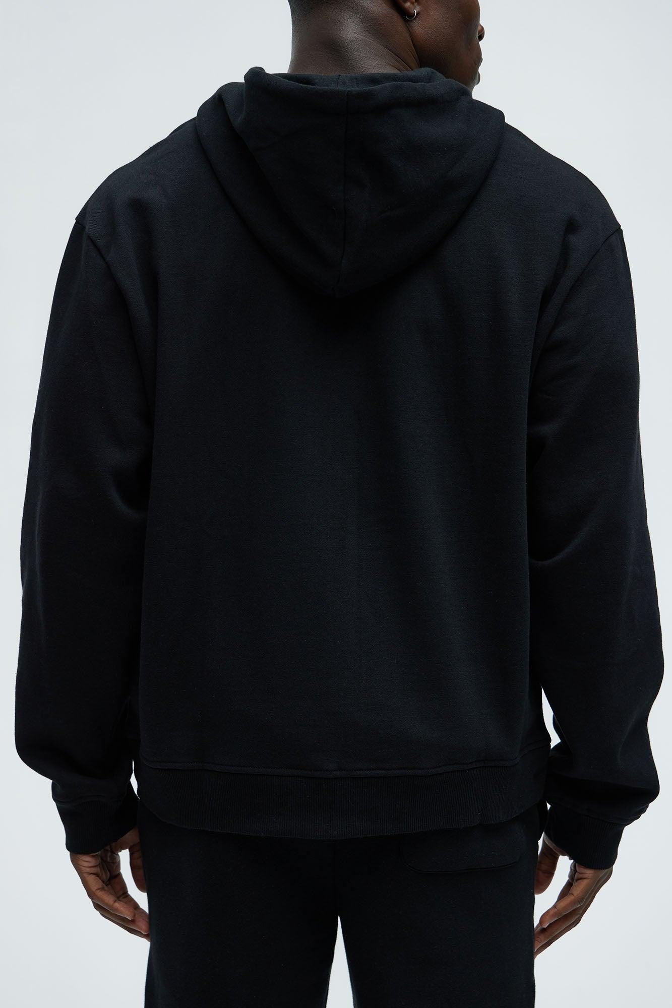 Tyson Zip Up Hoodie - Black Product Image