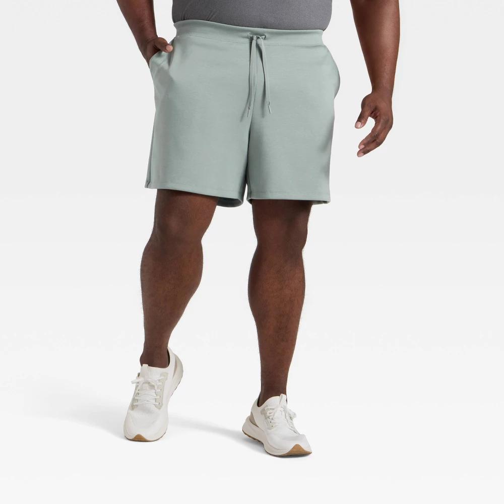 Men's Big Spacer Shorts - All In Motion™ Teal Blue 3XL Product Image
