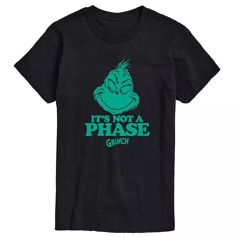 Big & Tall Dr. Seuss Grinch Its Not A Phase Graphic Tee, Men's,  Product Image
