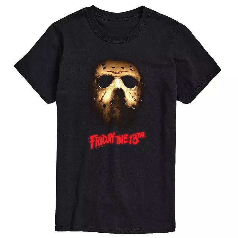 Big & Tall Friday The 13th Dark Mask Graphic Tee, Men's,  Product Image