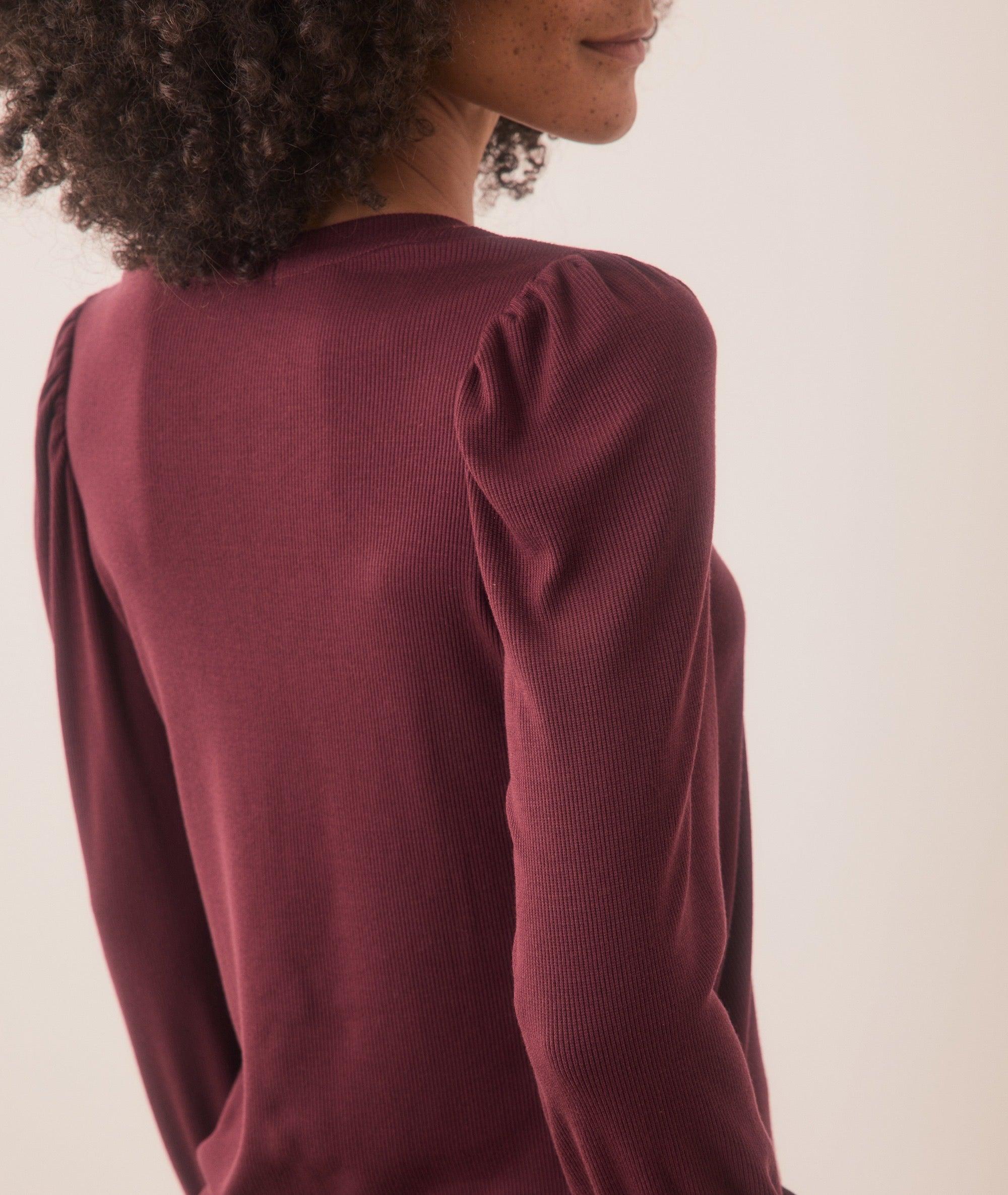 Lexi Rib Puff Sleeve Top Product Image