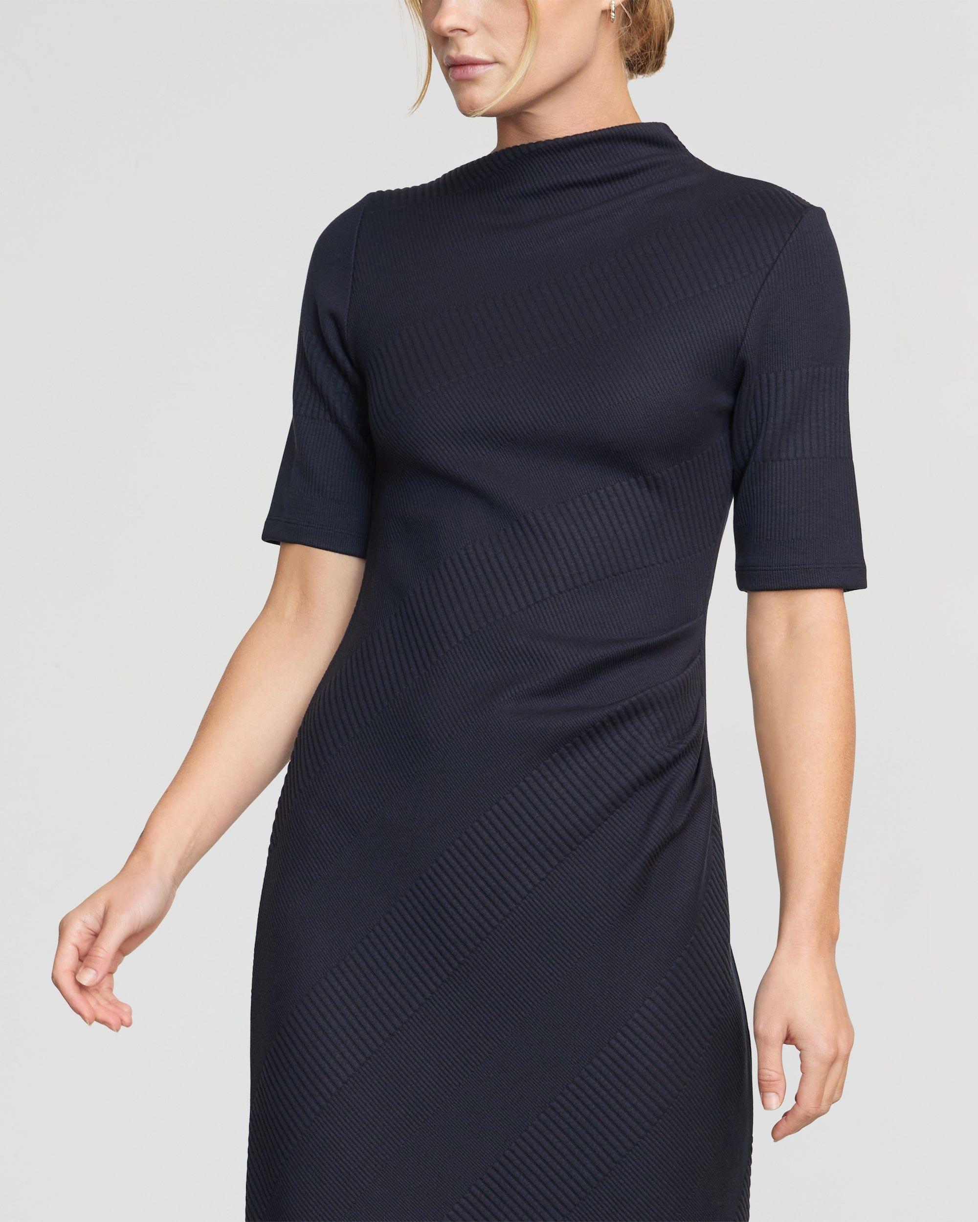 Evie Ribbed-Knit Jersey Dress Product Image