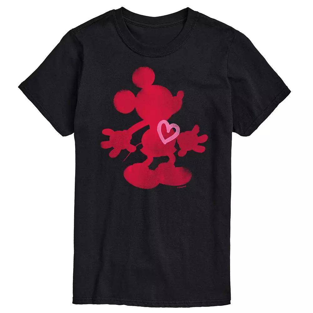 Disney's Mickey Mouse Big & Tall Heart Graphic Tee, Men's,  Product Image