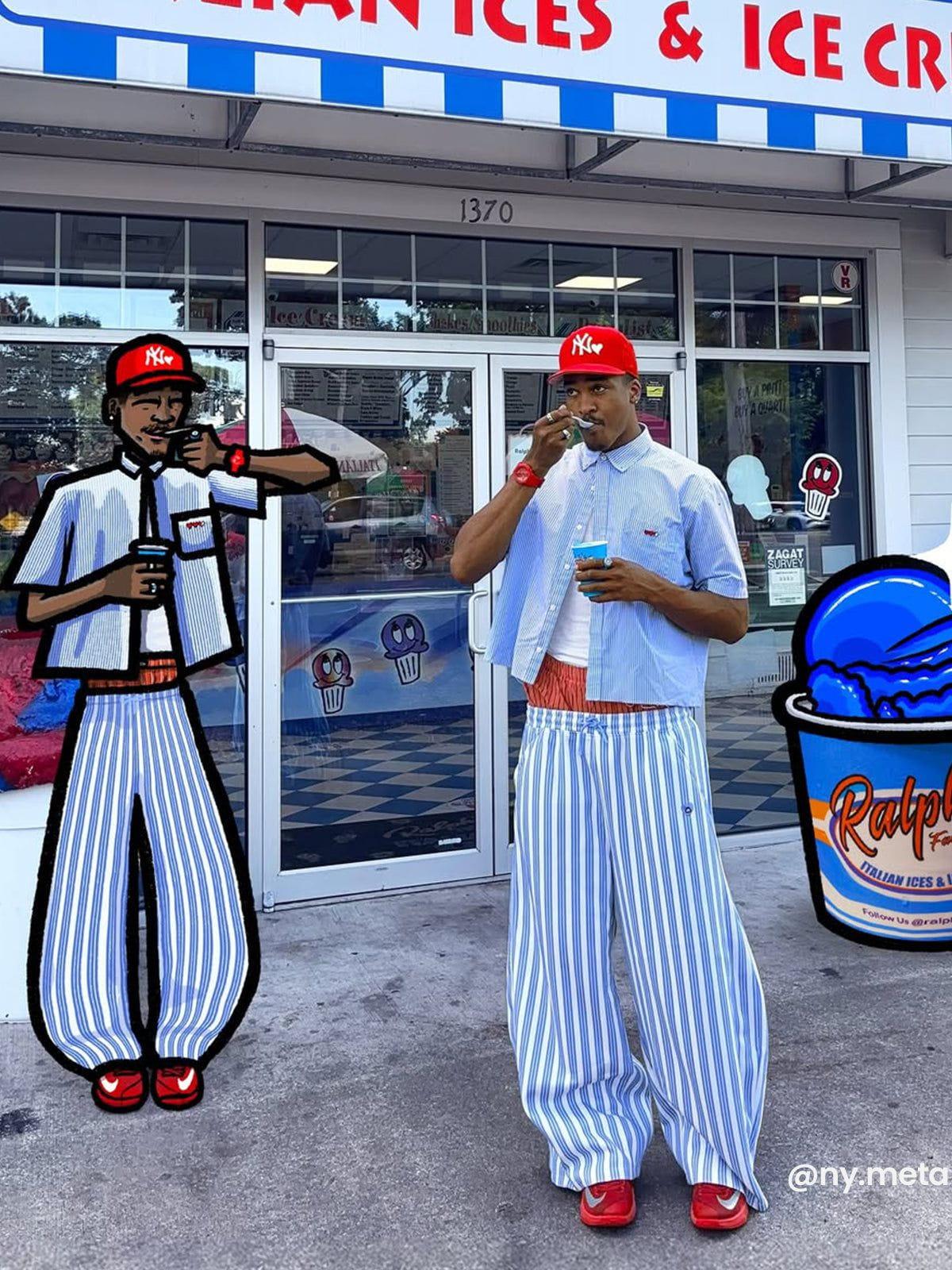 Aelfric Eden Stripe Super Baggy Barrel Sweatpants Product Image