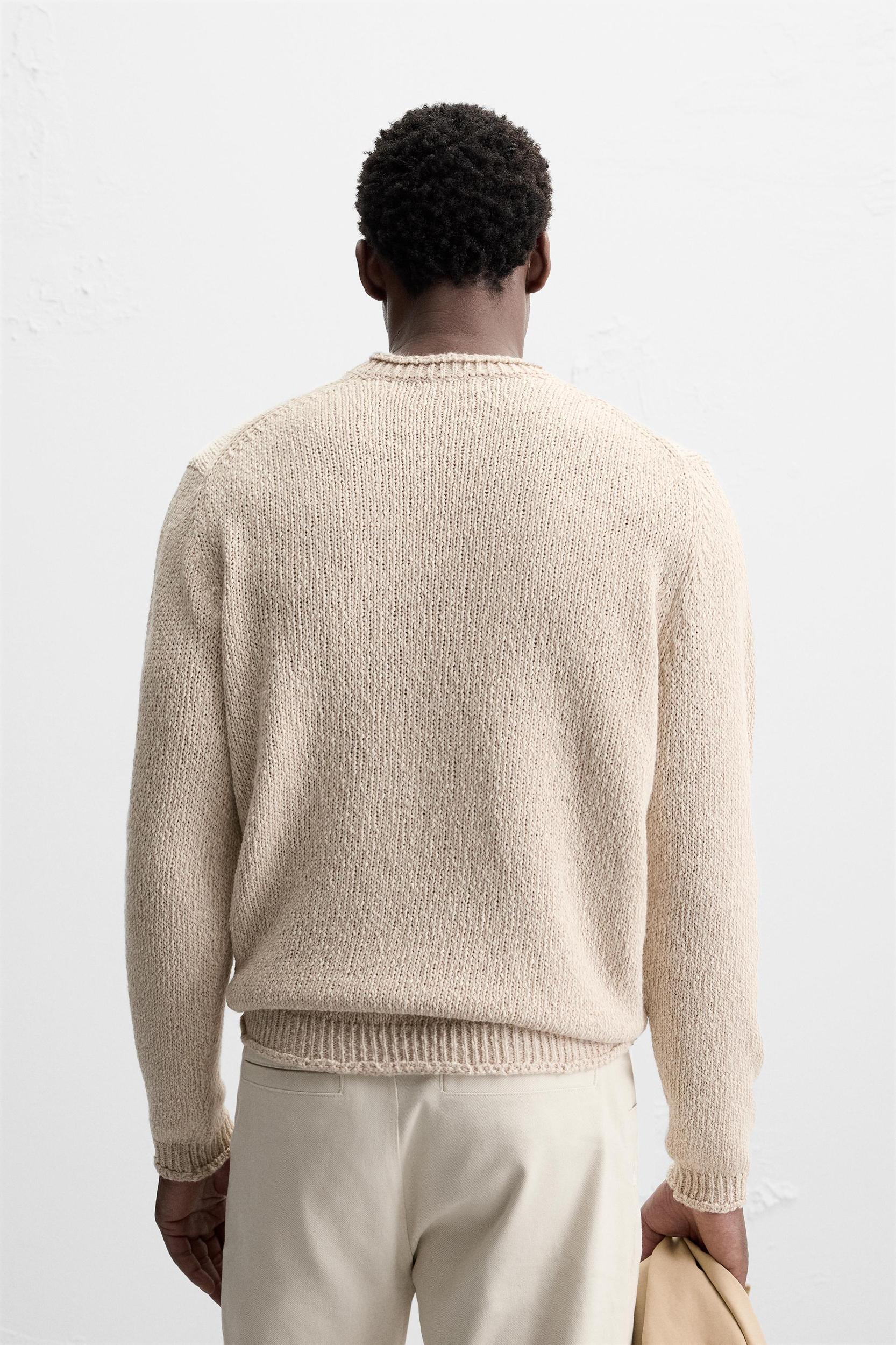 RUSTIC TEXTURED KNIT SWEATER Product Image