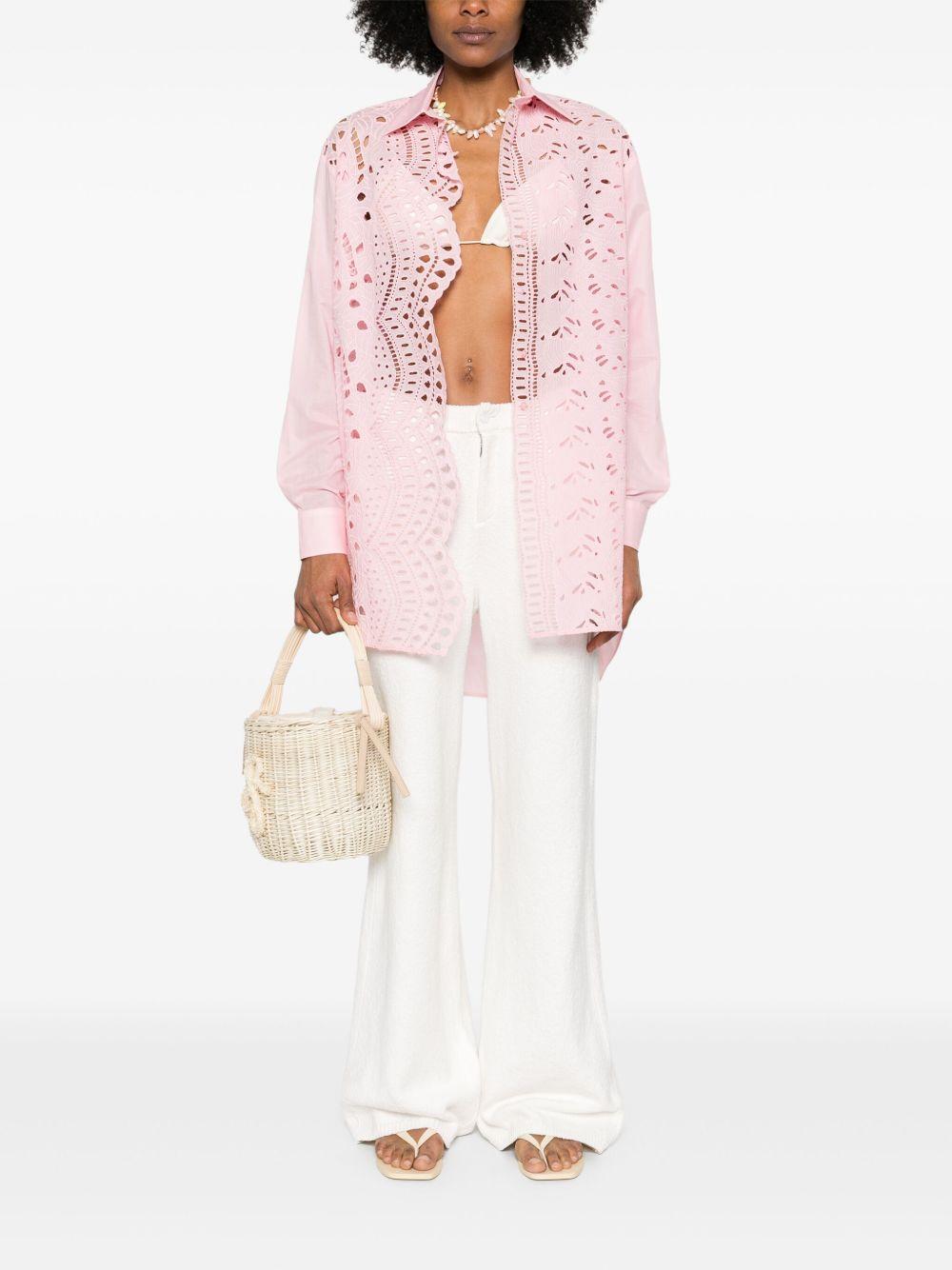 floral-embroidered shirt Product Image