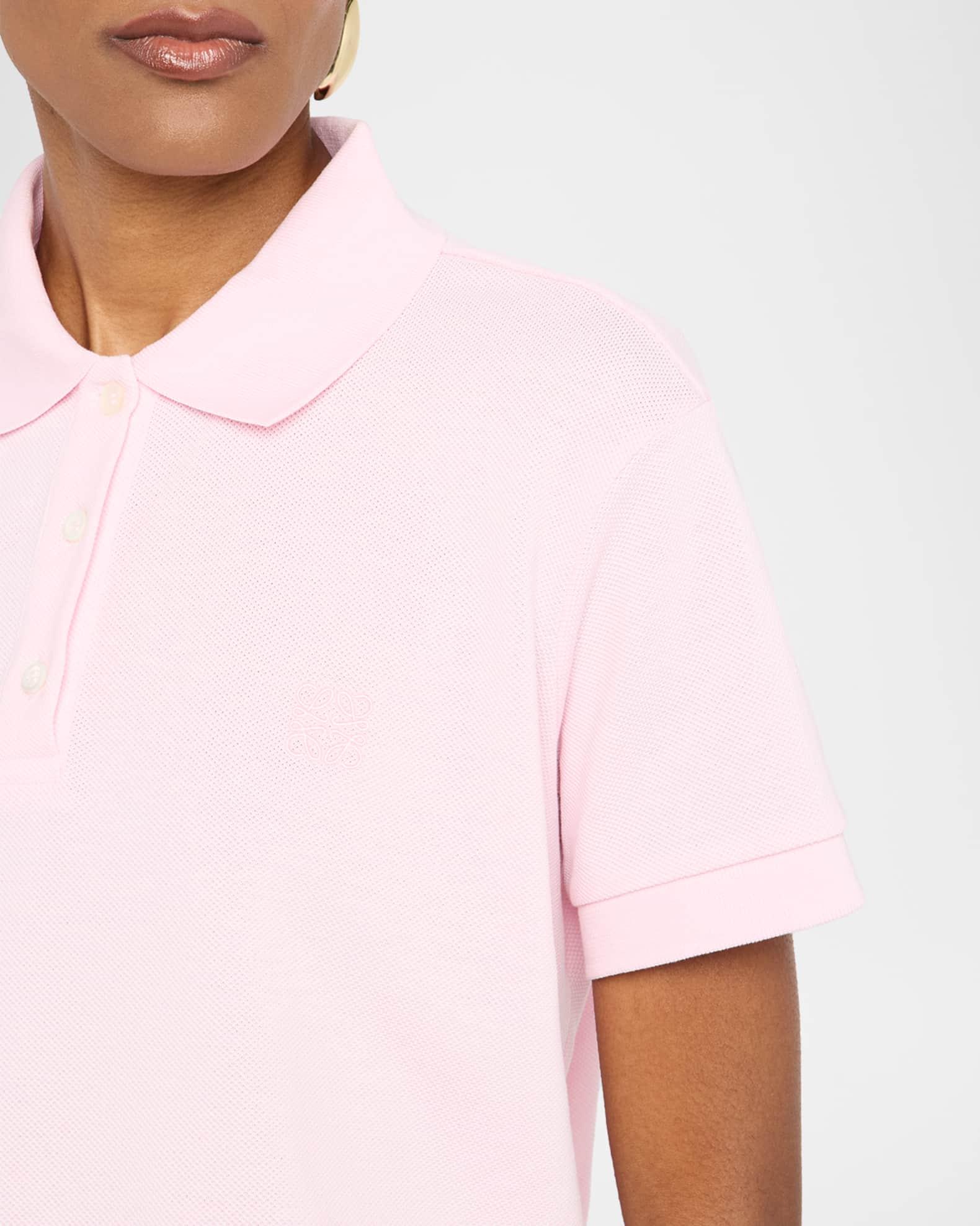 Short-Sleeve Trapeze Polo Top Product Image