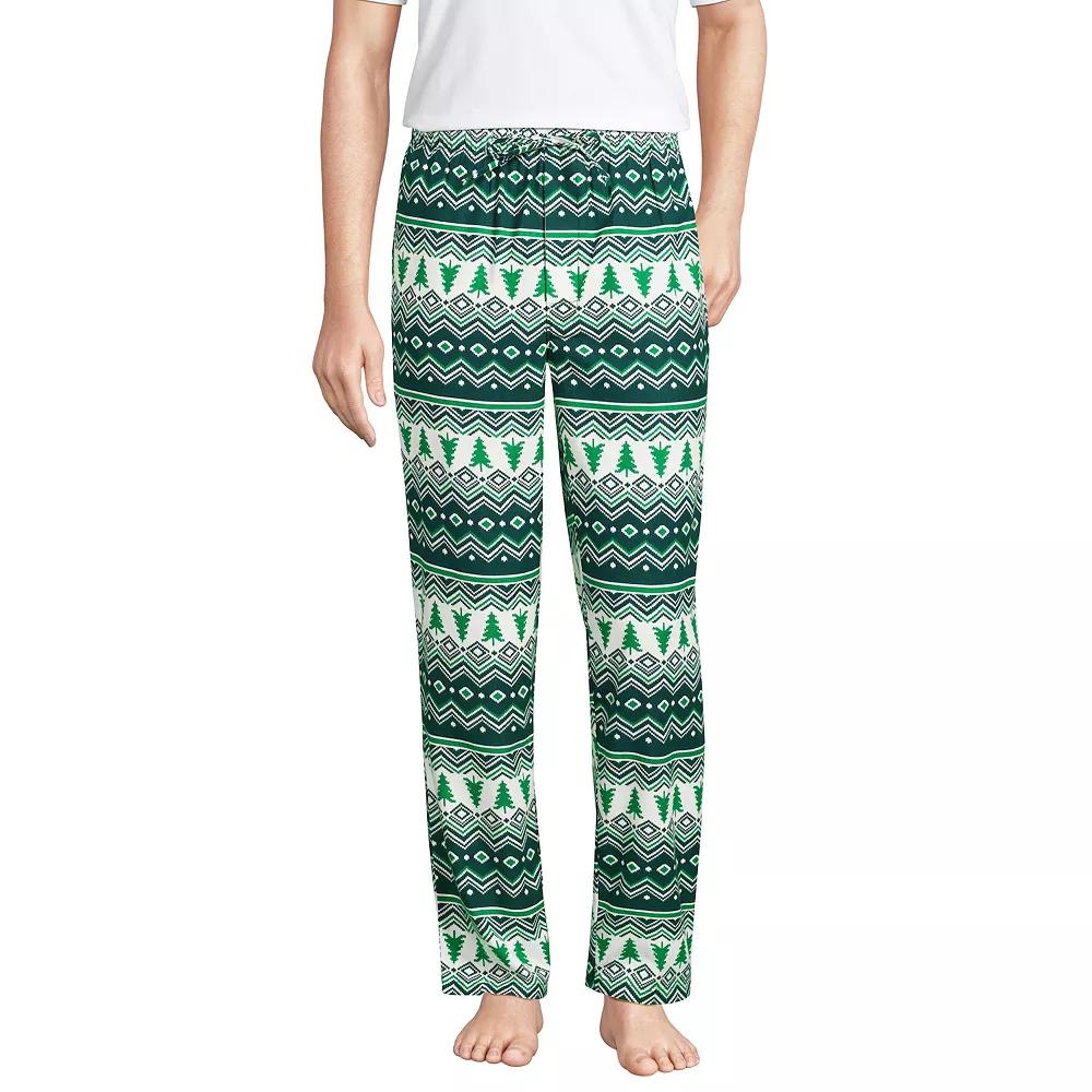 Men's Lands' End Flannel Pajama Sleep Pants,  Product Image