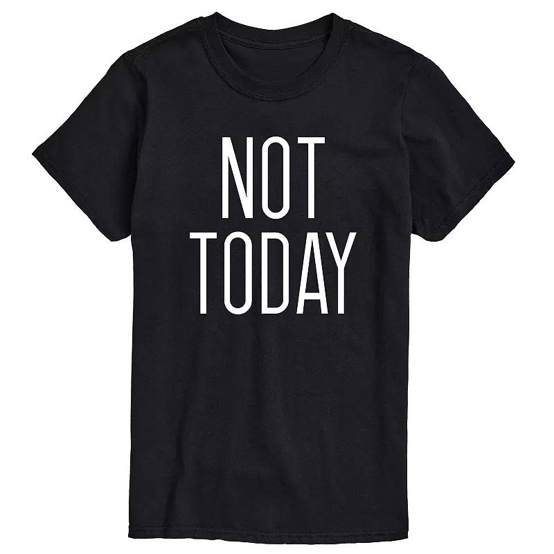 Big & Tall Not Today Graphic Tee, Men's,  Product Image
