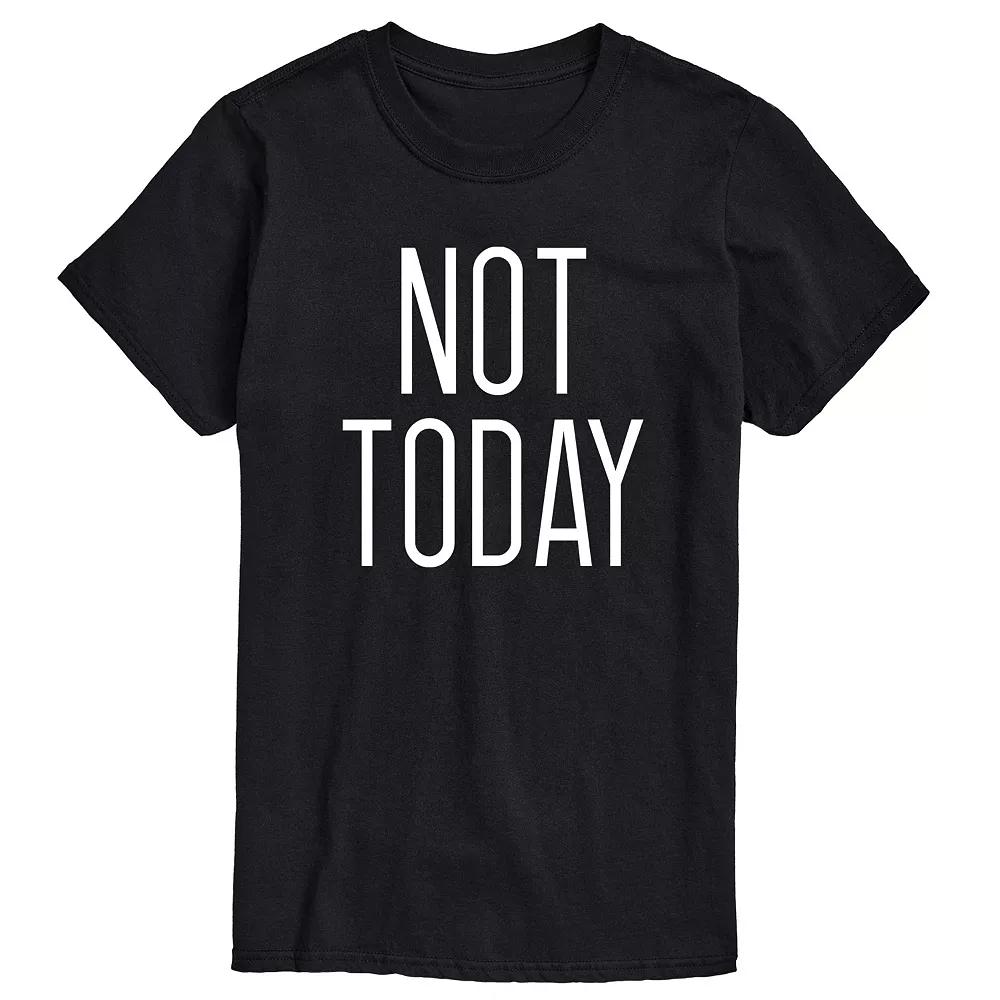 Big & Tall Not Today Graphic Tee, Men's,  Product Image