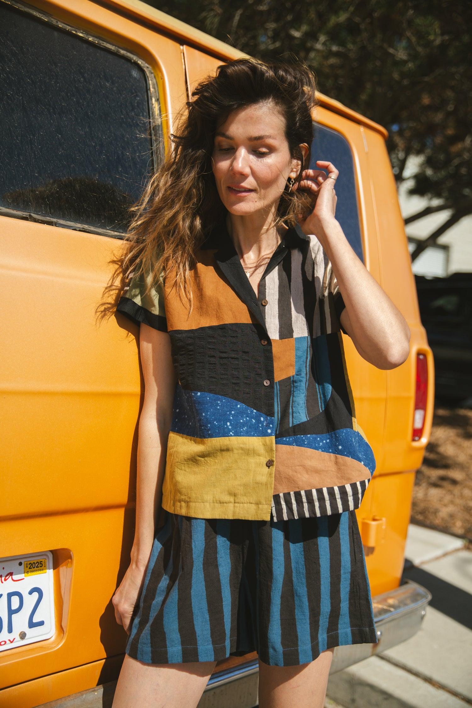 Nocturne Patchwork Shirt Product Image