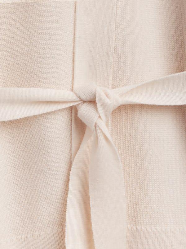 Women's Atlas Merino Belted Cardigan - Ivory Female Product Image