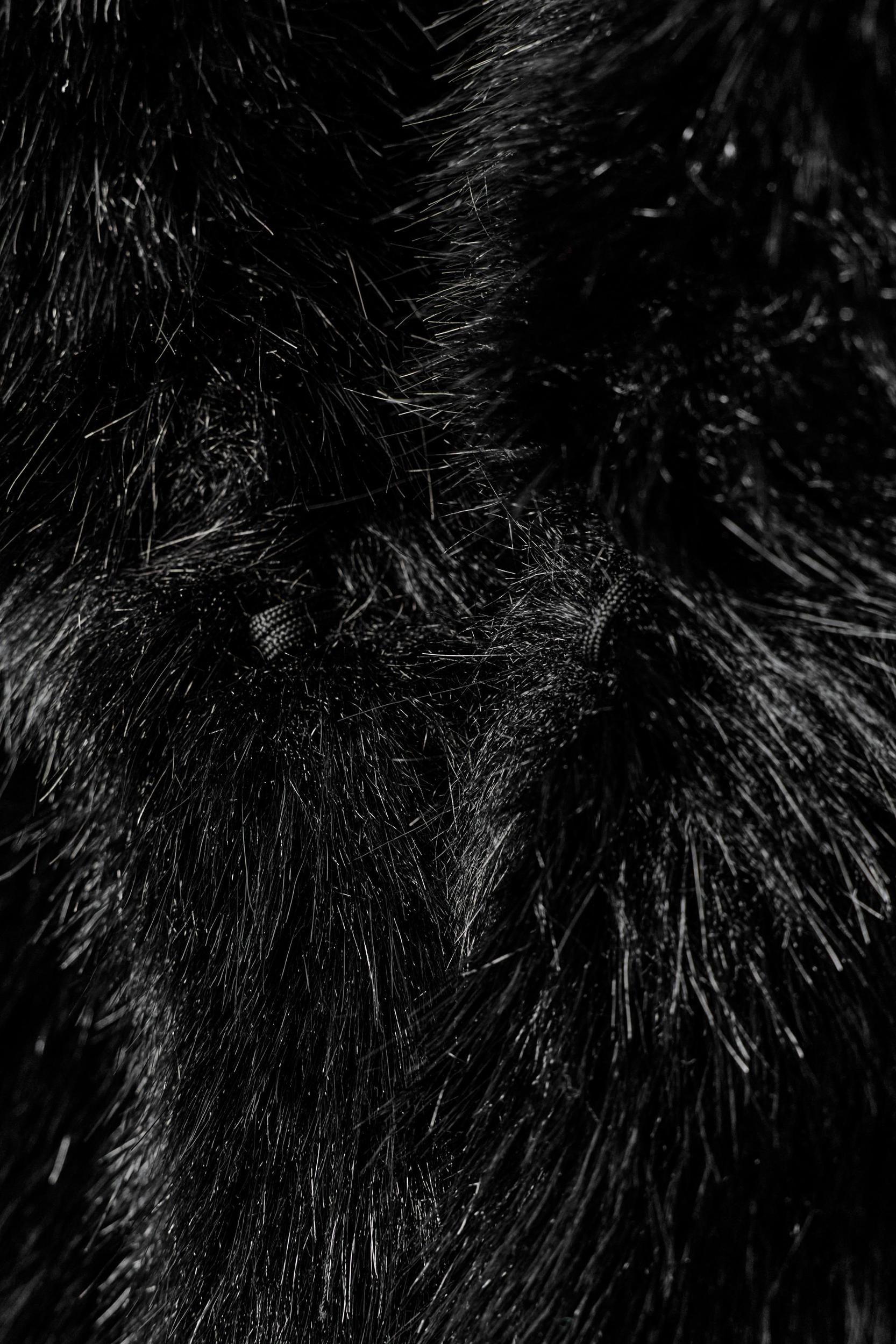 SHORT FAUX FUR LAPEL COLLAR COAT Product Image
