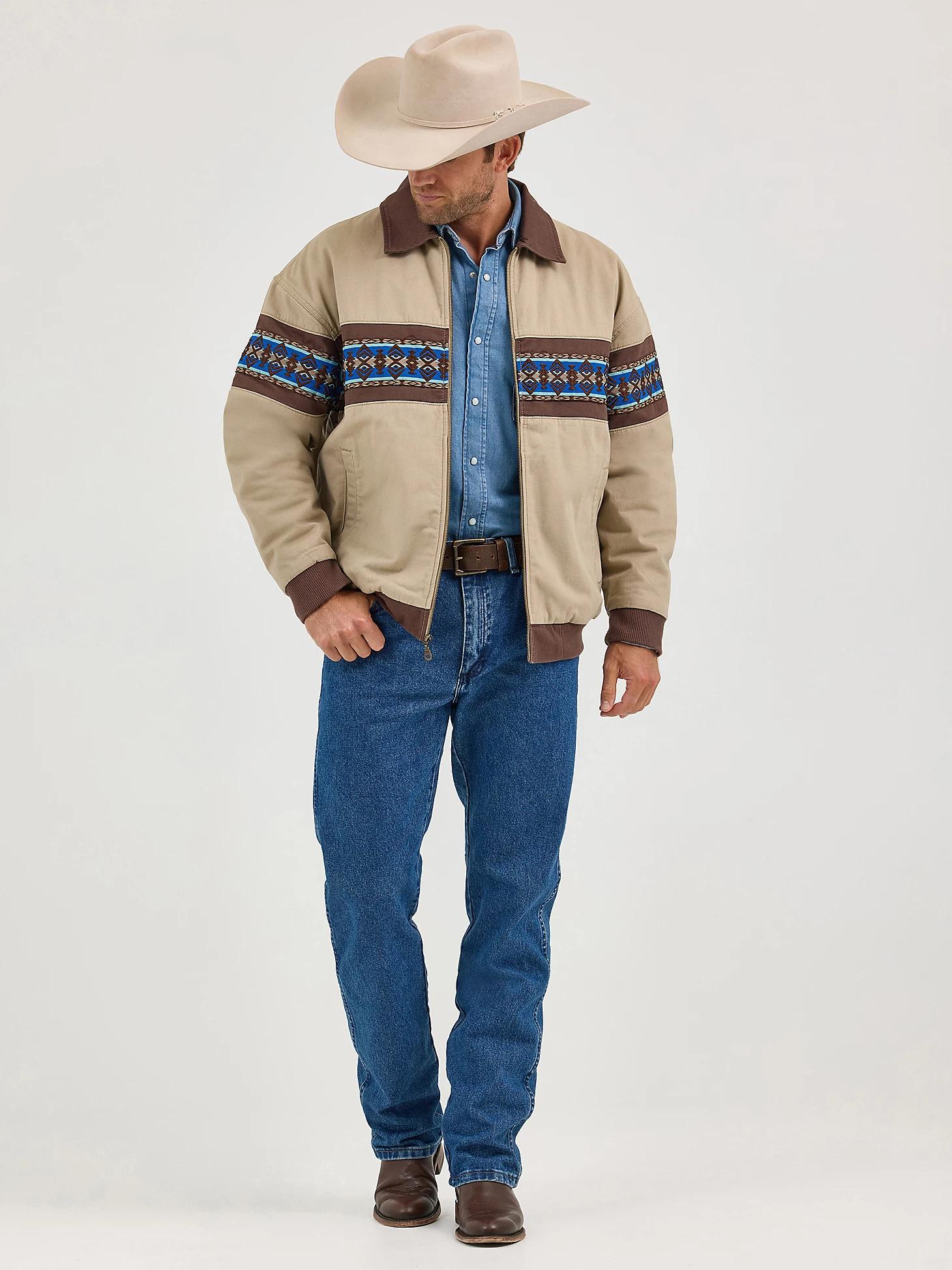 Men's Wrangler® Checotah® Bomber Jacket in North Shore Product Image