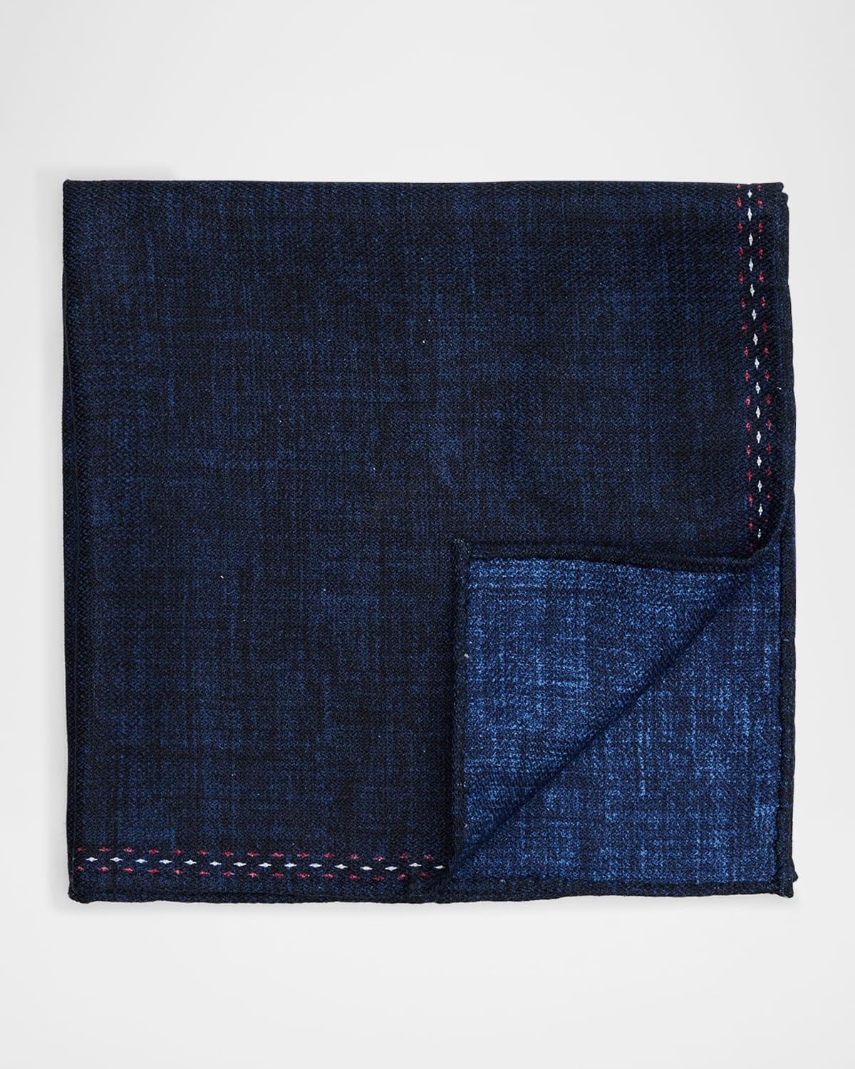 Men's Solid Silk Pocket Square Product Image