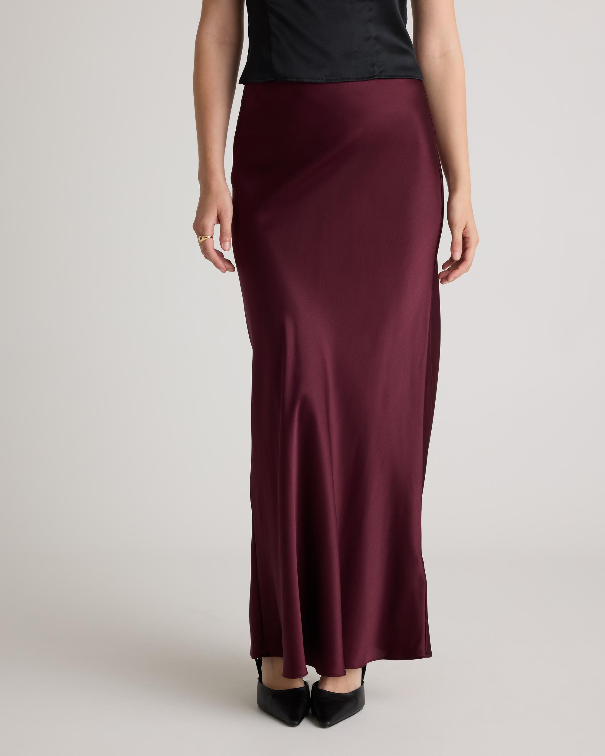 Quince | Women's Maxi Skirt Size XS, Silk Product Image