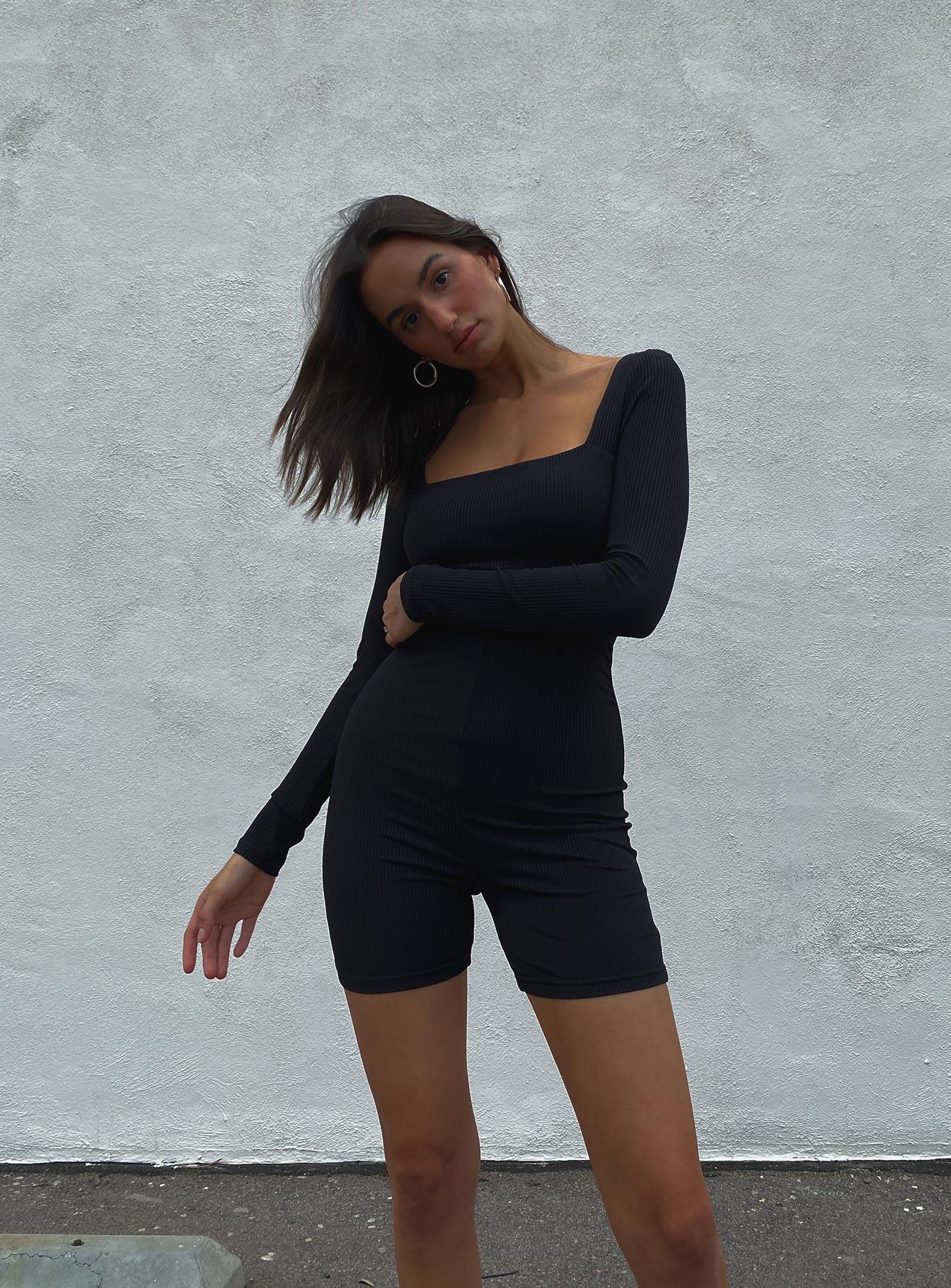 Sara Romper Black Product Image