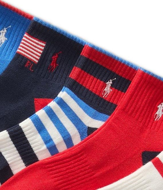 Polo Ralph Lauren Polo USA Quarter 6-Pack Socks Product Image