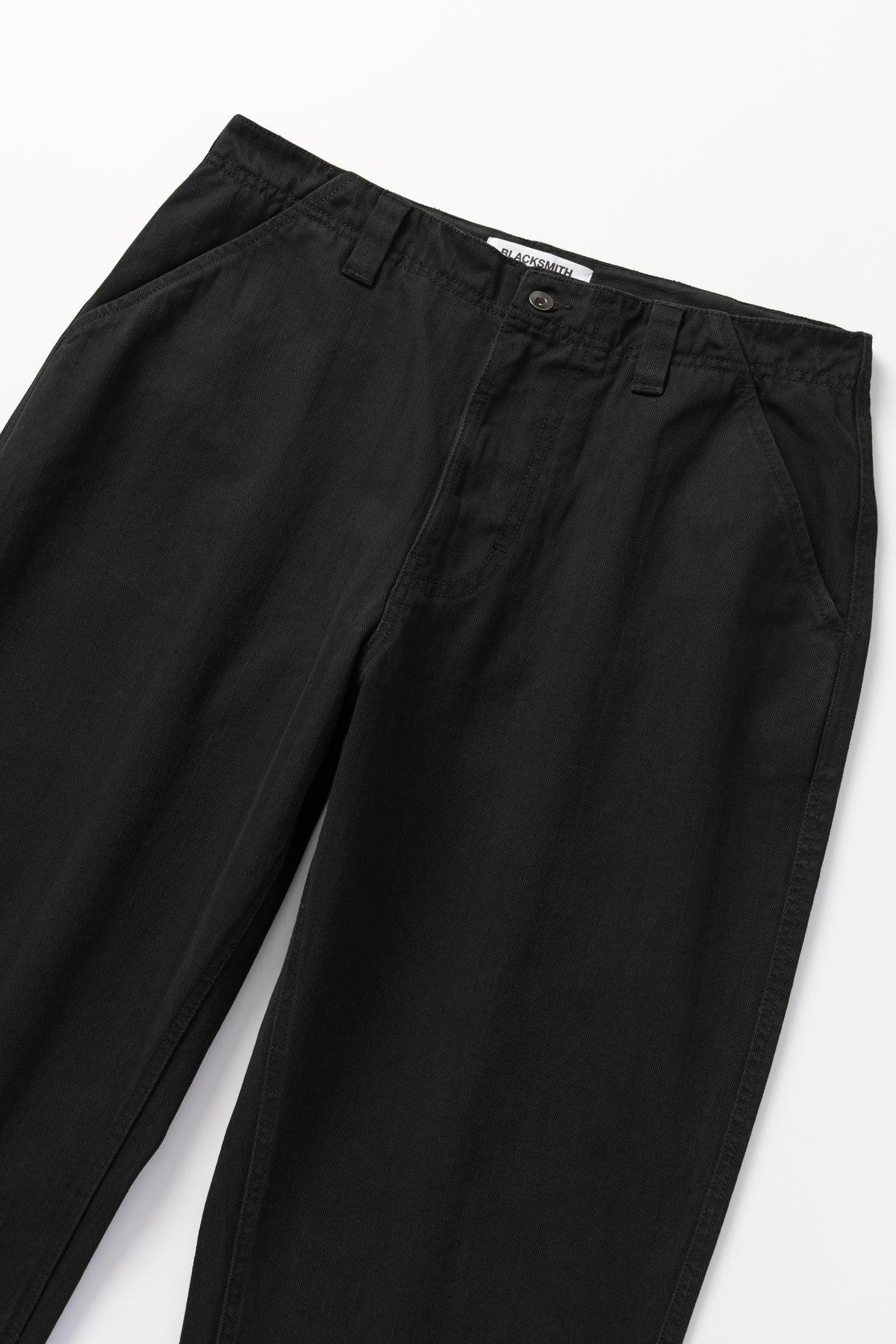 Blacksmith - Herringbone Work Pants - Olive Product Image