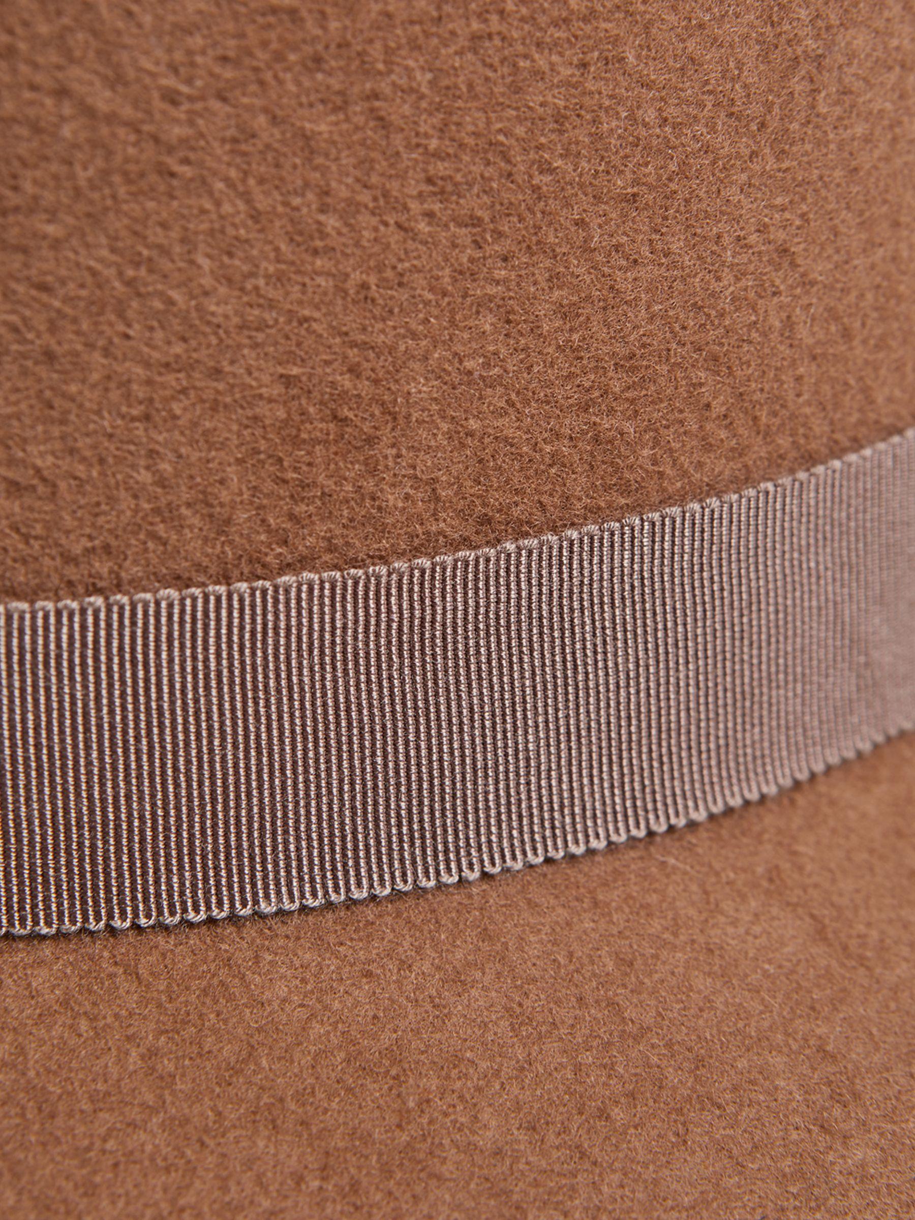 Wool Fedora Hat in Camel Product Image