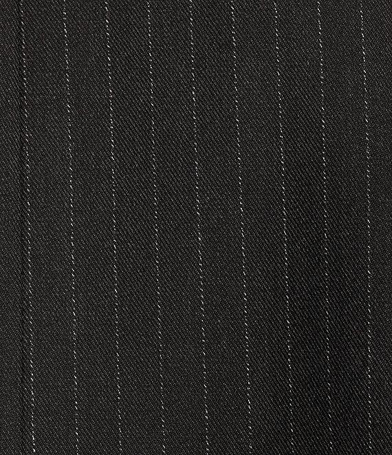 Gianni Bini x Nastia Liukin Val Twill Stripe Long Sleeve Feather Trim Blazer Product Image