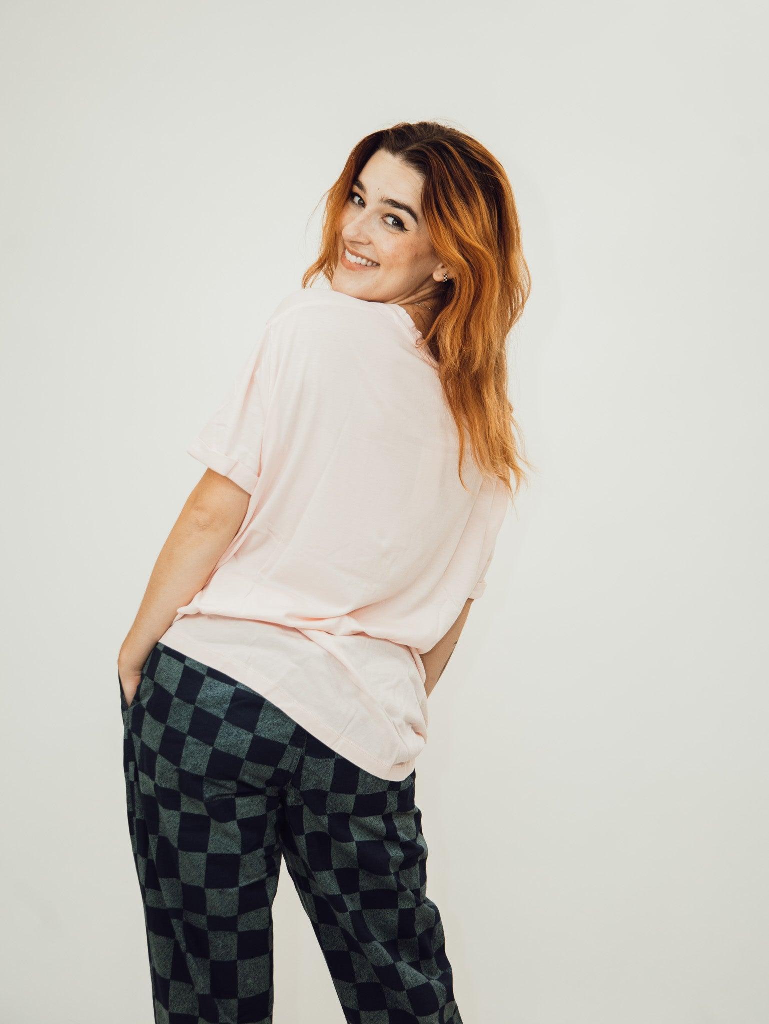 The Laundry Room Rodeo Queen Oversized Tee - Blush Pink Product Image