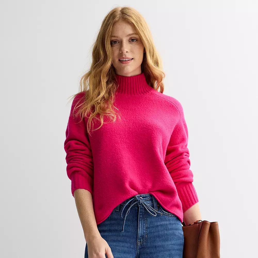 Women's Sonoma Goods For Life® Plush Mockneck Sweater,  Product Image