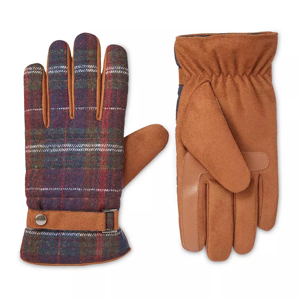 Men's isotoner Quilted Microsuede Water Resistant and Touchscreen Gloves,  Product Image