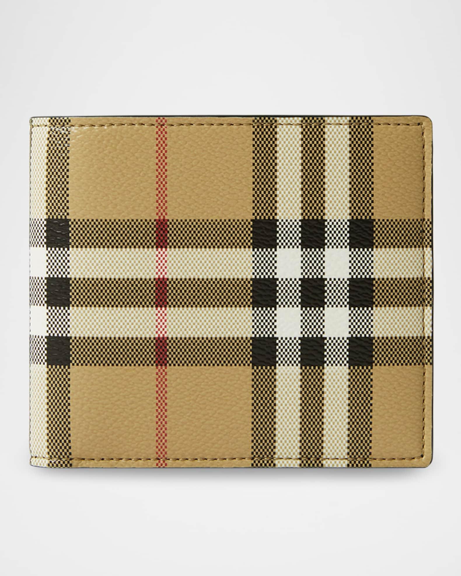Men's Vintage Check Bifold Wallet Product Image