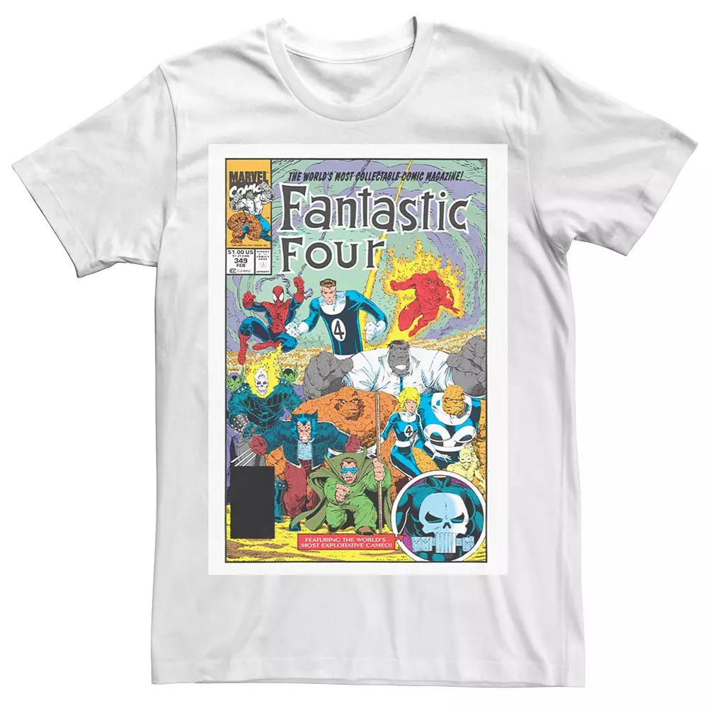 Men's Marvel Fantastic Four Collaboration Comic Cover Graphic Tee,  Product Image