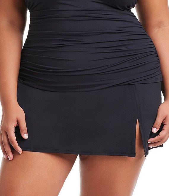 Bleu Rod Beattie Plus Size Kore High Waisted Swim Skirt Product Image