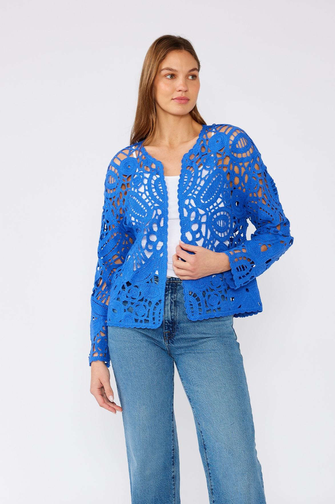 Crochet Wrap Top Product Image