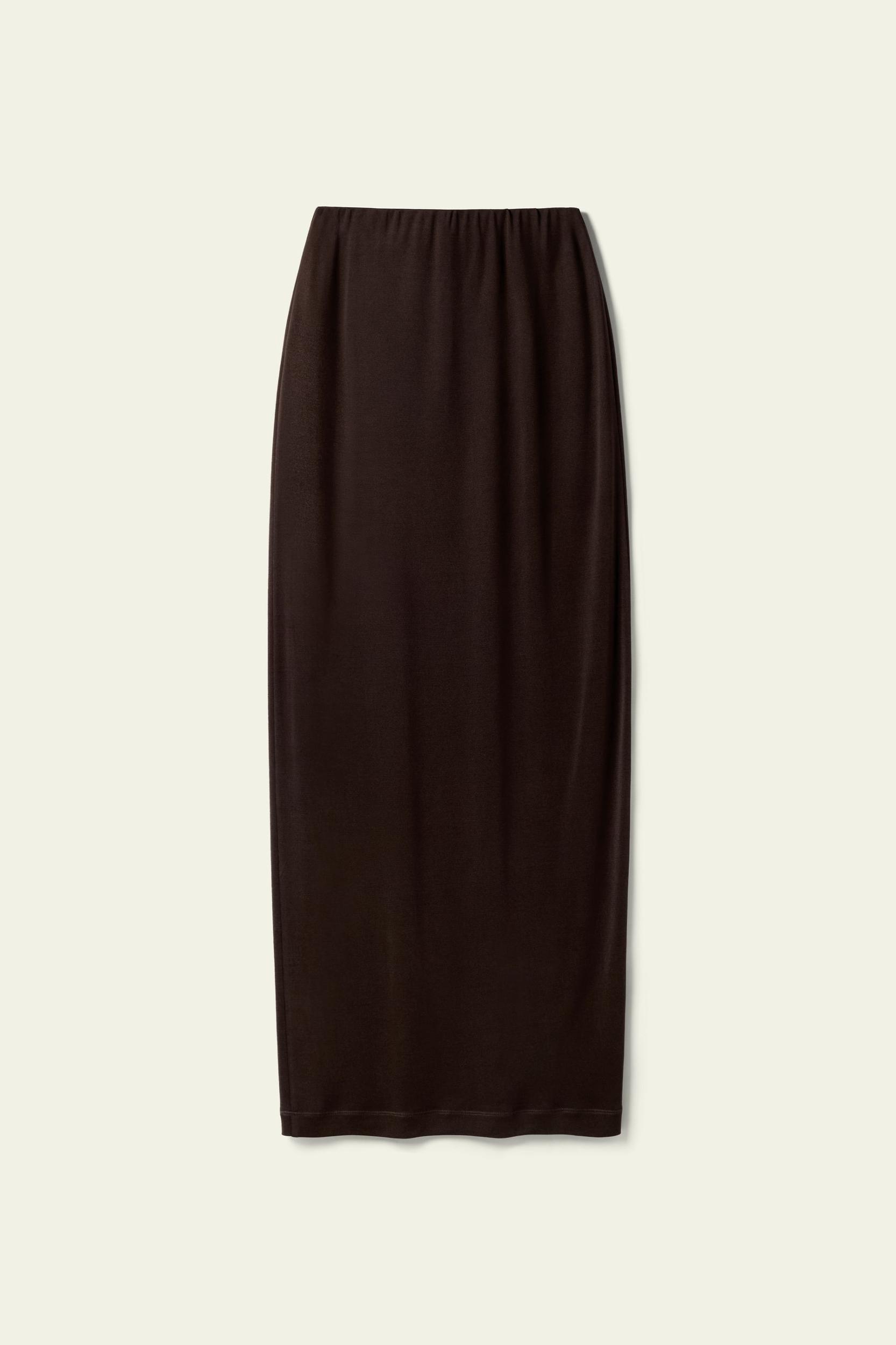 LILYSILK Womens Silk Midi Skirt | Black Pure Silk | Lightweight Knee-To-Calf Skirt 12 Product Image