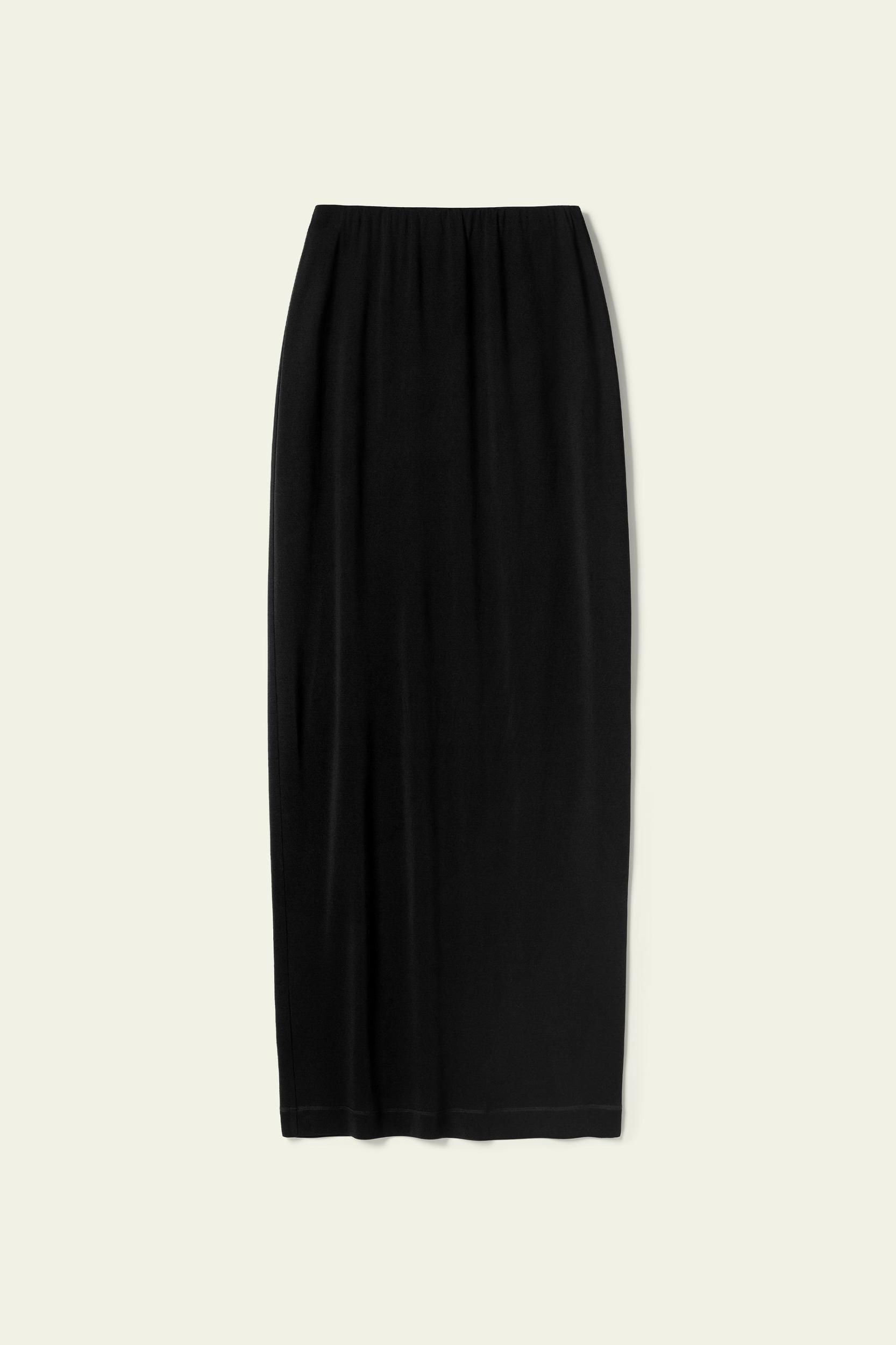 LILYSILK Womens Silk Midi Skirt | Black Pure Silk | Lightweight Knee-To-Calf Skirt 12 Product Image