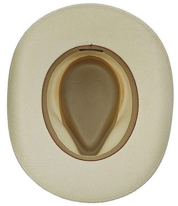 Dorfman Milano Scala Genuine Panama Straw Albuquerque Outback 3#double; Brim Hat Product Image