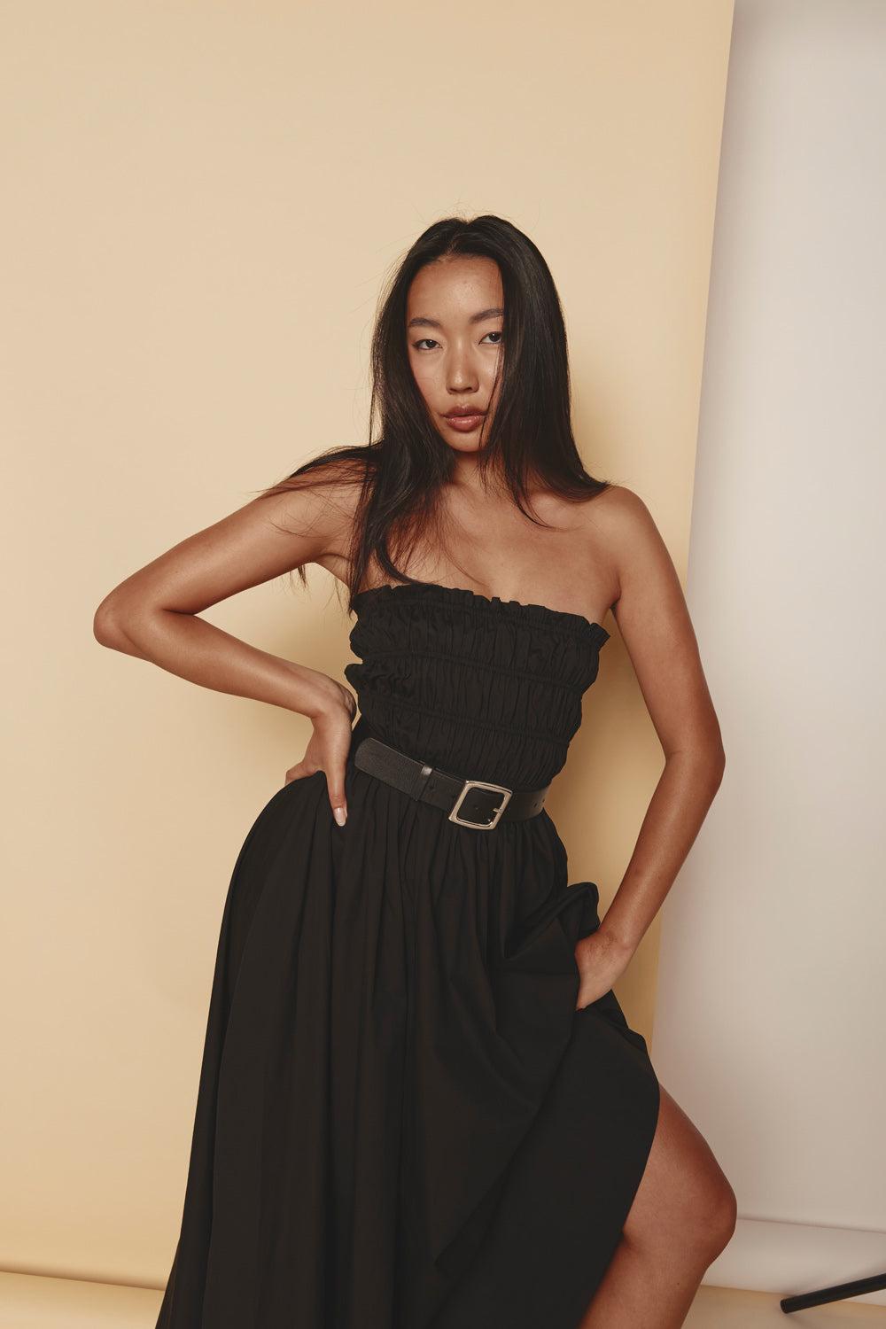 Eliana Midi Dress Black Product Image