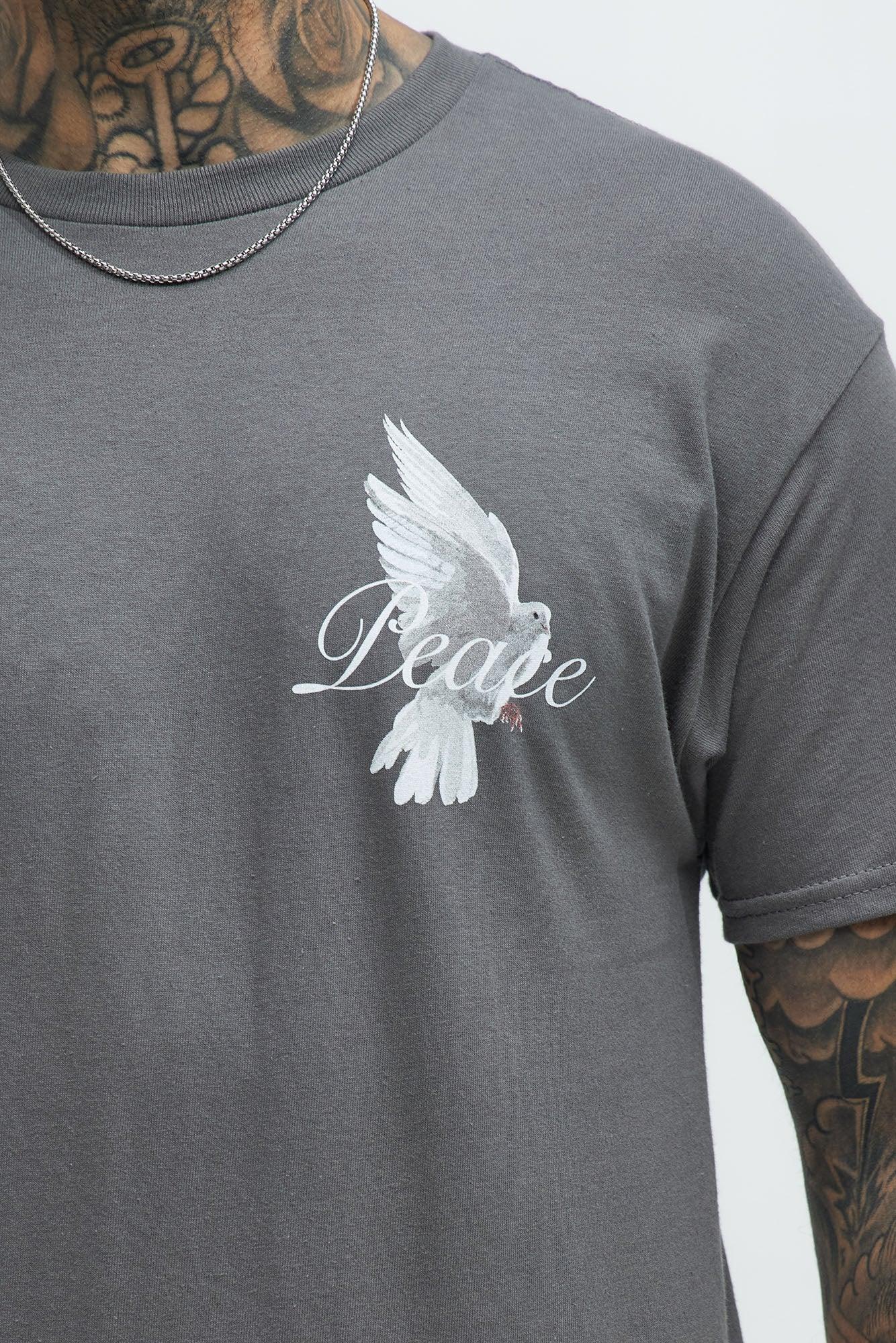 Peace Together Short Sleeve Tee - Charcoal Product Image