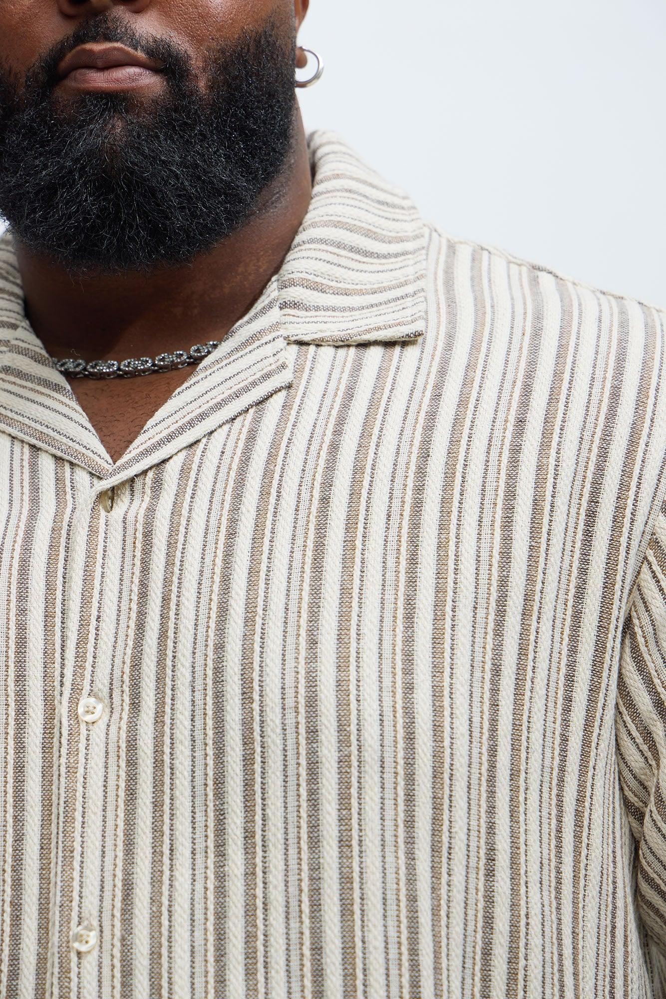 Gifford Striped Shirt - Brown Product Image